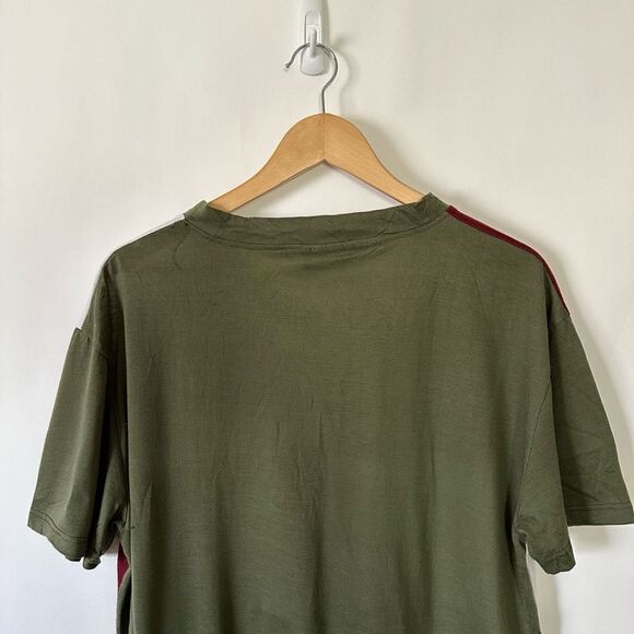 Revival Outfitters Color Block Short Sleeve Blouse Sz XL #H1032 - Picture 10 of 12